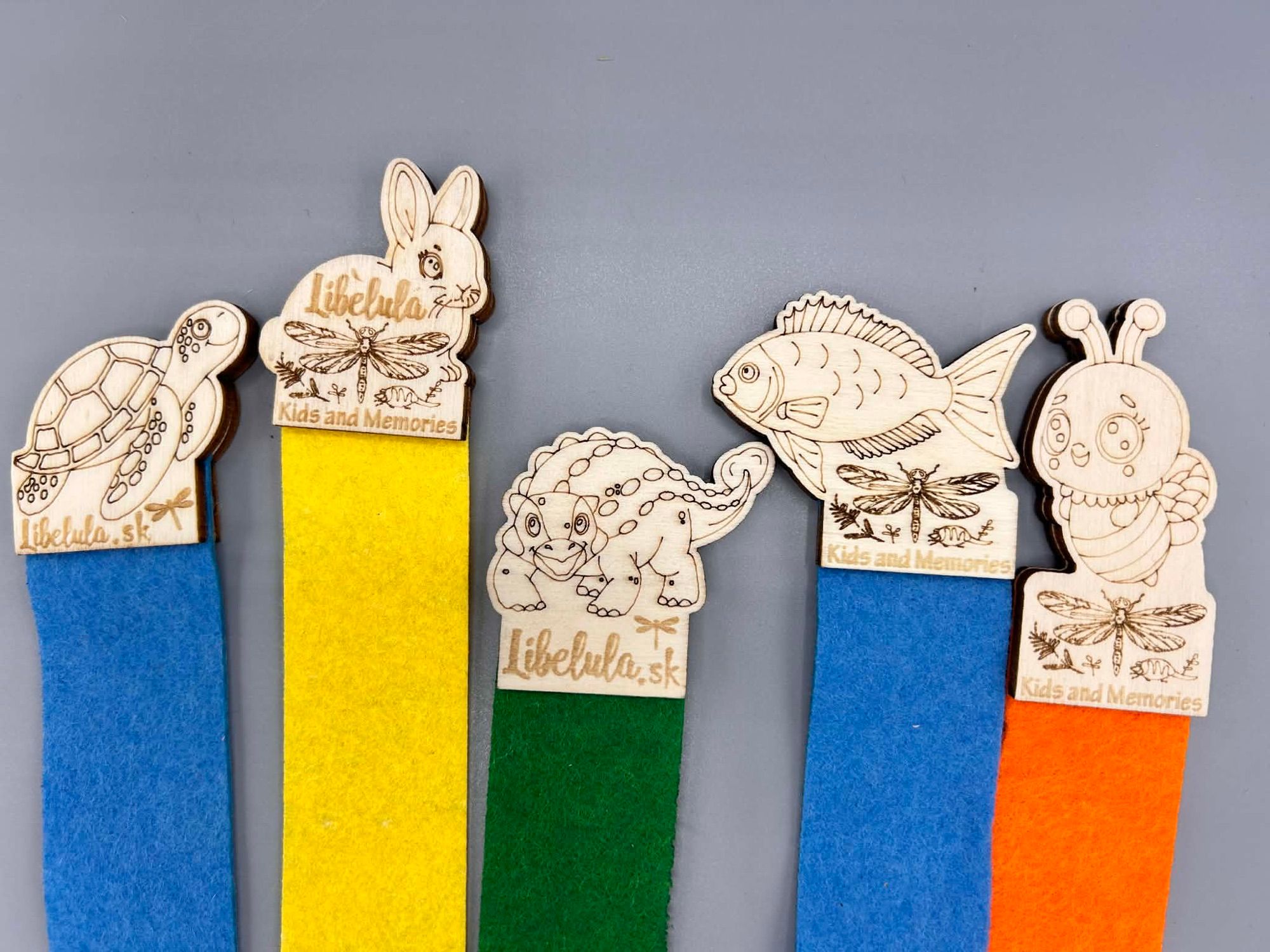 Engraved wooden bookmark