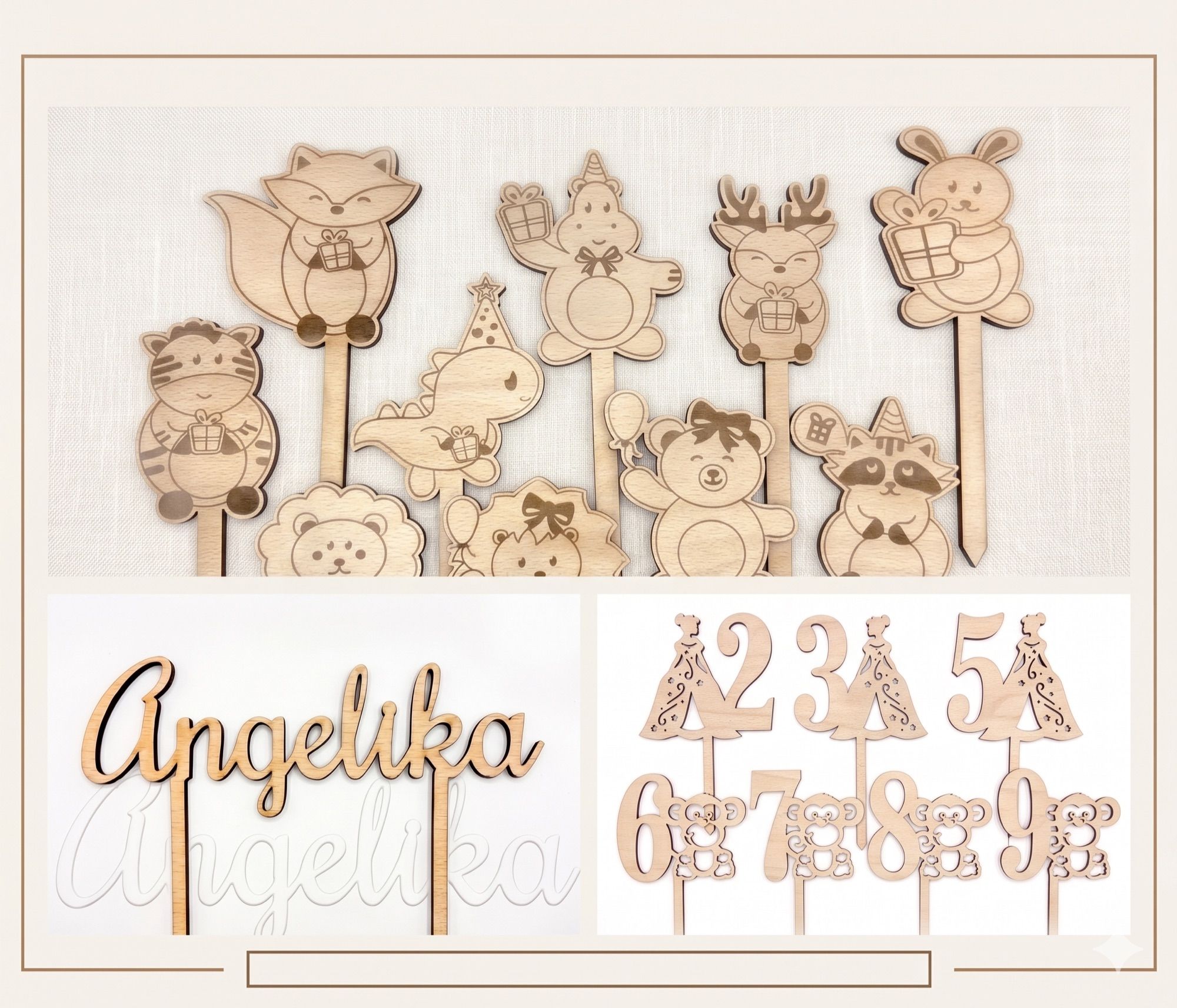 Solutions for cake shops — engraved chocolate and cake toppers